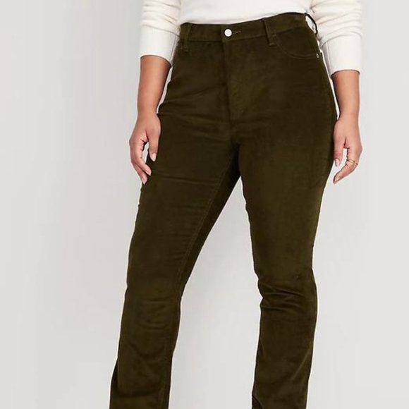 Old Navy Extra High-Waisted Kicker Corduroy Boot-Cut Pants for Women New - Picture 7 of 10